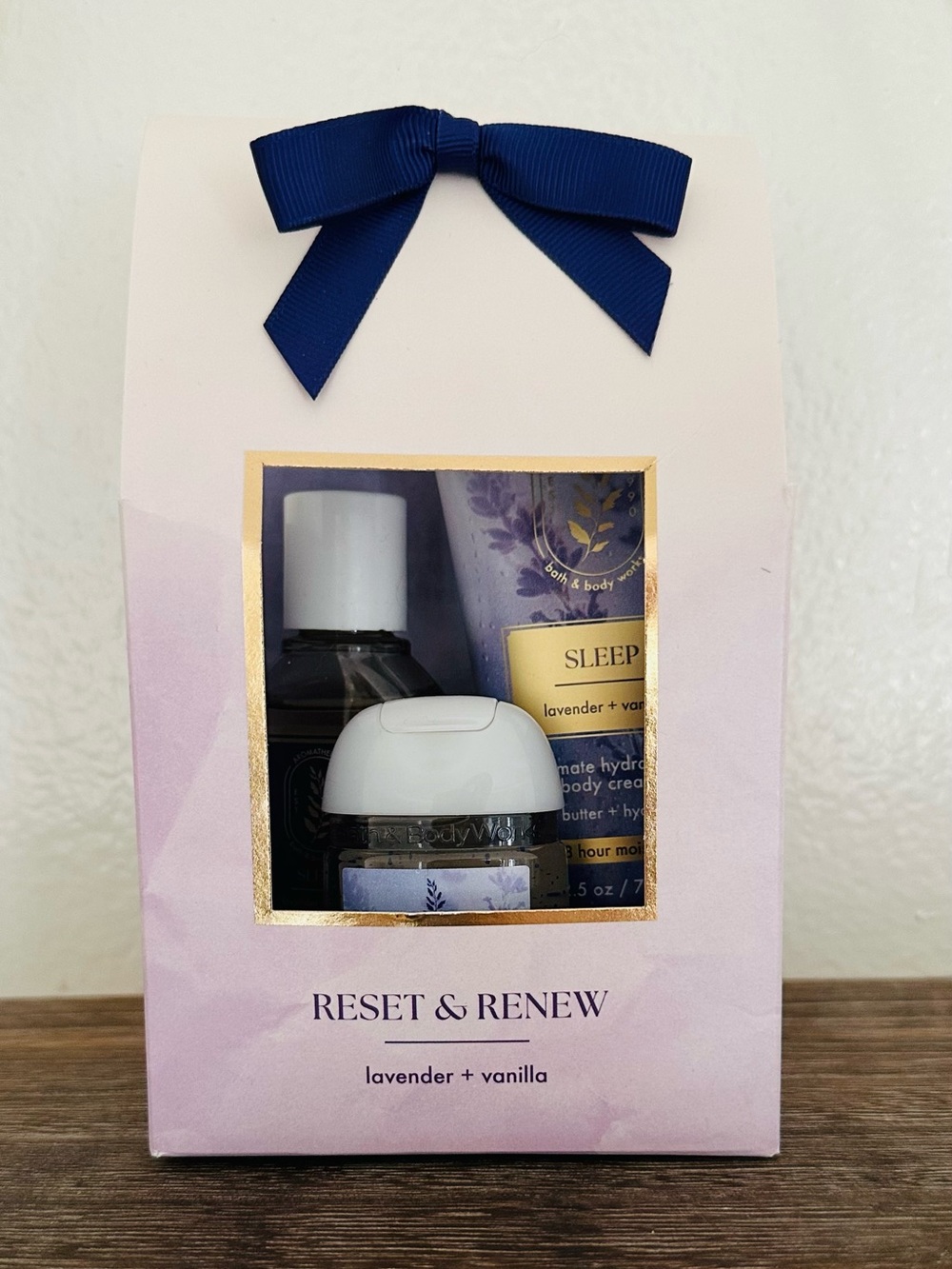 Bath & Body Works Lavender and Vanilla Reset & Renew Gift Set
